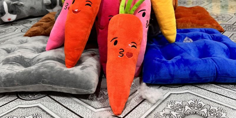 Gấu bông hình củ cà rốt dễ thương, ngộ nghĩnh